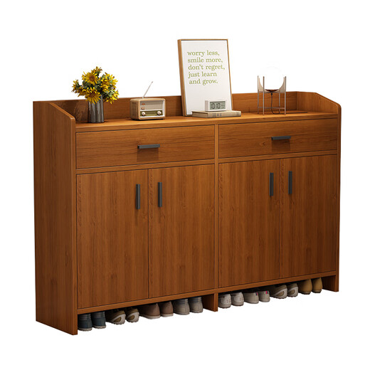Armoire à chaussures oumao Porte ménage 2025 Nouveau modèle Entrée intégrée Mur Entrée Mur de rangement ménage multicouche Armoire d'entrée épaissie 90 cm Trois portes Deux verres Starry Sky Grey