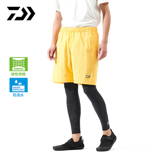 DAIWA 25 spring and summer DP-8825 water-repellent sports shorts, fishing shorts, casual shorts, black M