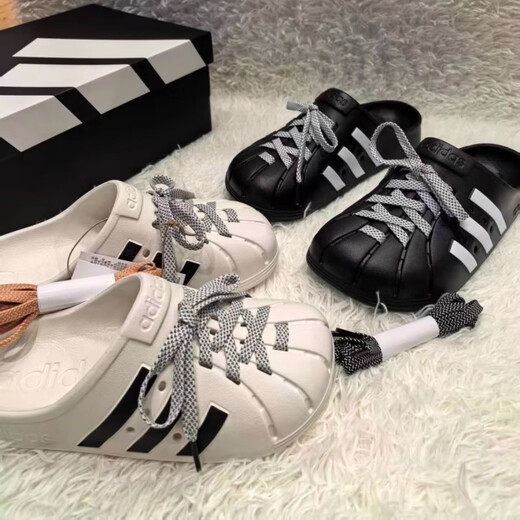 阿迪达斯 （adidas）贝壳头鞋男鞋女鞋2025新款洞洞鞋拖鞋JH98499848官方旗舰正品 JH9848 黑色 43 全店正品 支持鉴定