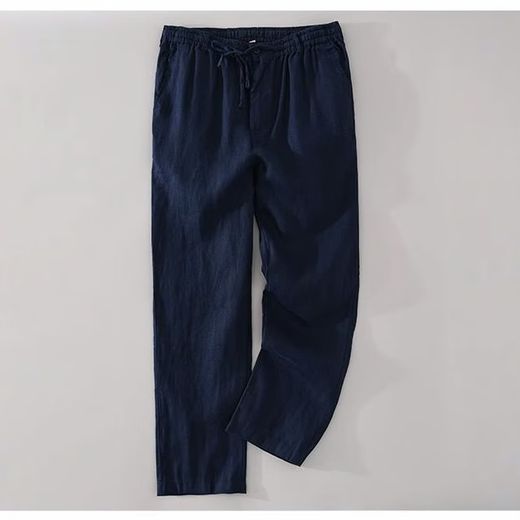 Kazuki Kuraishi Japanische Leinen Casual Hosen für Männer Sommer dünn einfaches Baumwoll und Leinen lose atmungsaktiv