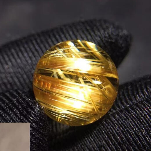 Eternal symbol brand palace grade titanium crystal single bead hair crystal loose bead round bead bracelet accessories DIY hair smoothing plate titanium citrine 7mm titanium crystal single bead