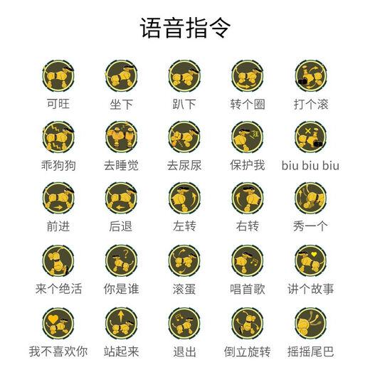 TBZ天博智可旺三代AI智能仿生机器狗儿童编程早教玩具圣诞礼物 可旺2代-黄色