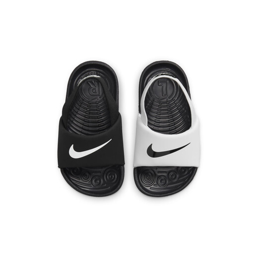 Nike (Nike) Официальные мальчики и девочки Kawa Baby Sandals Summer Sandals Beach Baby Легко надевать и снять DM0974 100 белых/черных/черных 25