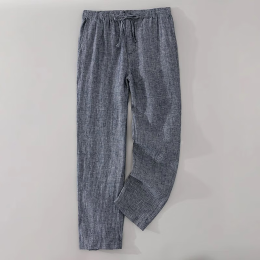 Kazuki Kuraishi Japanische Leinen Casual Hosen für Männer Sommer dünn einfaches Baumwoll und Leinen lose atmungsaktiv