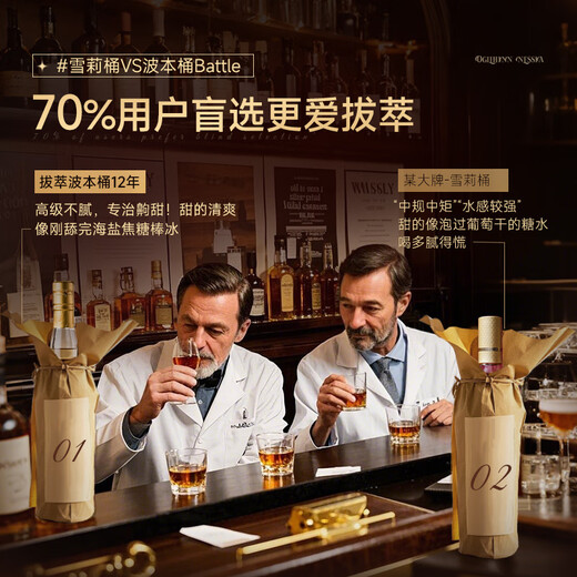 巴一戈尔英国原瓶进口单一麦芽威士忌洋酒送礼12年波本桶单支750ml