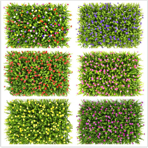 Simulated outdoor plant wall plastic fake lawn background living room plants indoor balcony artificial turf door head height 9 cm encrypted green