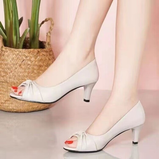 Belle-tread brand broken-size high heels single shoes 2025 summer new sandals for women, slim heels, versatile fish-mouth shoes for women, Huidong sandals for women, black 20 sandals for women, 2025 new 34
