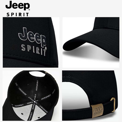 Jeep Hat Men's and Women's Baseball Hat Outdoor Sun Protection Peaked Hat Fishing Hat Sports Sun Hat CA0624 Khaki One Size (hat girth 56-61cm) Adjustable