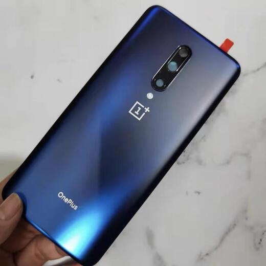 I Suitable for OnePlus OnePlus 7 original back cover 1+7pro mobile phone glass back case OnePlus 7T frosted battery cover OnePlus 7pro original star fog blue frame lens