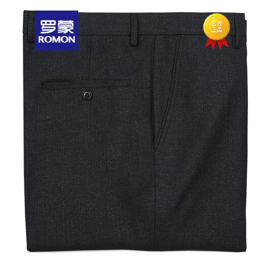 
ROMON (ROMON) trousers for men spring free iron straight suit pants loose draped business middle-aged men's trousers black LD9901 29 (2 feet 2 waist)