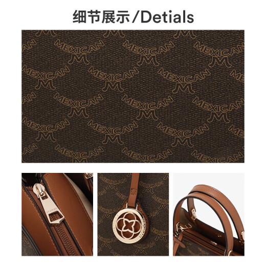 Bolsa de espantapájaros Bolsos de mujeres de mujer para mujeres 2025 NUEVO CUMPLEAÑOS DE VALENTARIO Regalo práctico Regalo práctico para mamá Mocha + [Dar una hermosa caja de regalo]