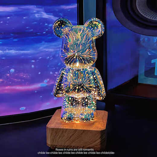 
Jianyi decoration home glowing violent bear birthday gift for girls practical and heart-warming high-end night light bedside atmosphere light