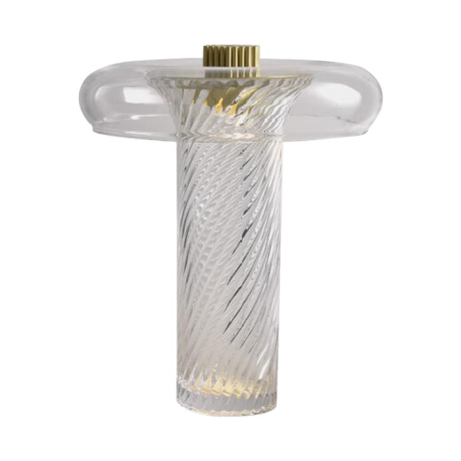 JPhznb Nachtlampe Dekorative leichte Luxusschreibtisch Lampe Nordic Moderne einfache Glasdesigner Wohnzimmer Schlafzimmer High-End-Modell Zimmerlampe M1047 Rauchgrau großer Knopfschalter