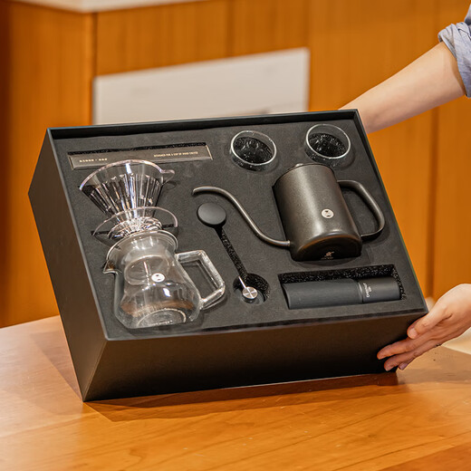 Taimo Chestnut C3S hand-brewed coffee pot set, coffee grinder, gift box, Mid-Autumn Festival gift, wedding gift