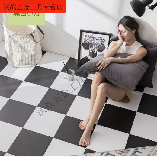 何健弓出租屋网红翻新改造PVC自粘地板砖贴加厚大理石ins卧室耐磨塑胶垫 6636石纹一片 60*60厘米