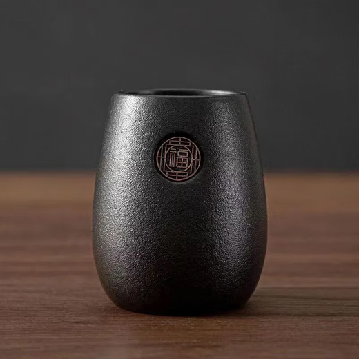 [Clásico] Ceremonia de té de cerámica negra Seis caballeros set kung fu set de té de té té té herramienta té clip de cerámica negro