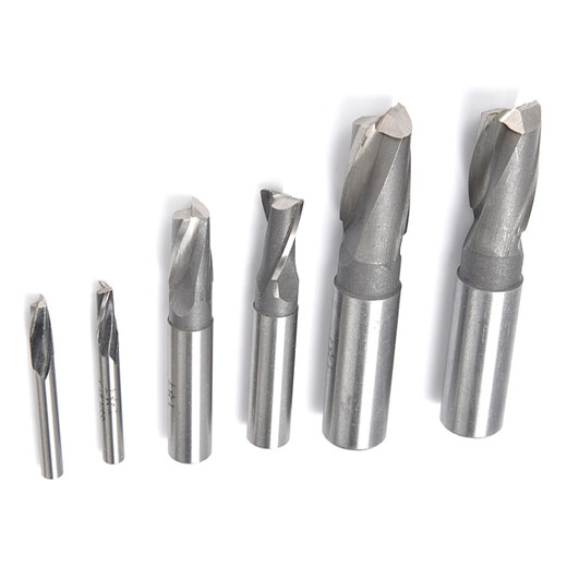 Shanggong 5 pieces straight shank keyway end mill 12mm 2-edge two-tooth keyway end mill