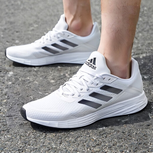 
Adidas running shoes men's shoes women's shoes 2025 summer new DURAMO SL low top sneakers lightweight breathable casual shoes JQ9715 white/black/grey 37 (230mm)