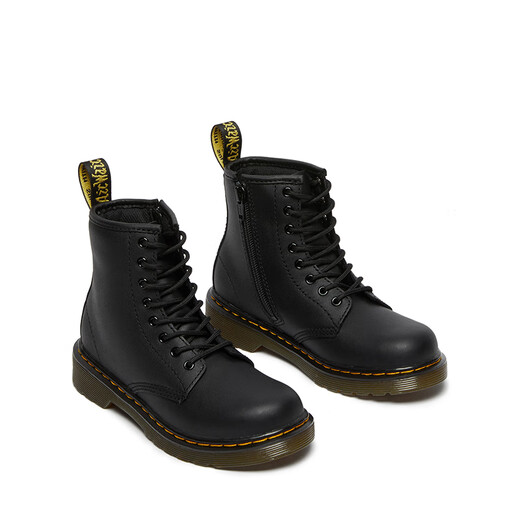 Martin (DR.MARTENS) 1460 Y British women's summer comfortable versatile motorcycle boots soft leather black Martin boots black 28