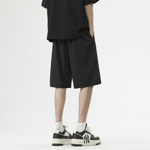 
Foss Phil casual shorts men's summer thin loose breathable quick-drying five-point ice silk out sports straight pants SW-K688 black L [recommended 120-140Jin [Jin equals 0.5 kg]]