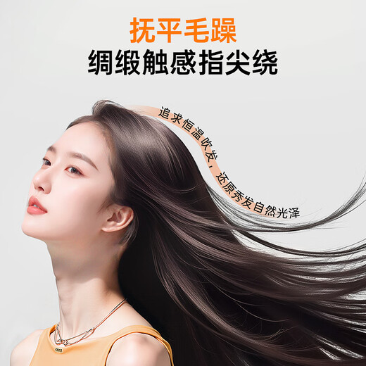 苏泊尔（SUPOR）5亿负离子护发电吹风 可折叠便携速干吹风机 家用宿舍风筒 EHDL-F844A 米橙 送女友生日/节日礼物