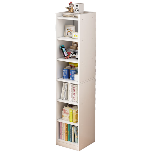 Xinyouliangjia bookshelf floor-standing simple bookcase multi-layer storage rack living room bedroom storage storage cabinet S058 six-layer white