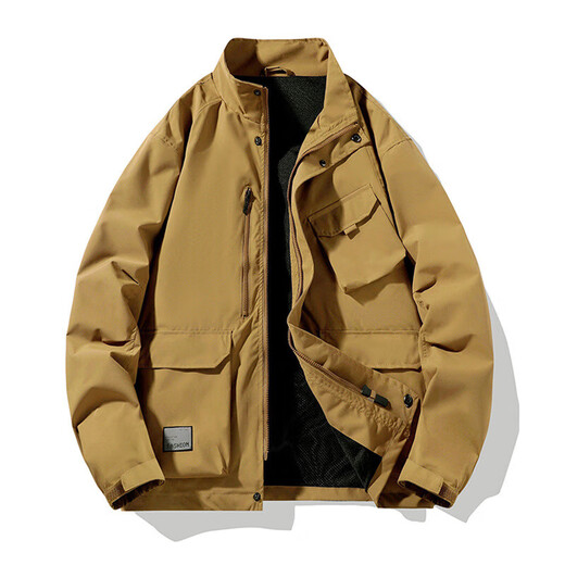 Olabonjo Ola Bomjoola 9906 Frühling und Herbst Vielseitige Trendy Sport Outdoor -Ladung Freizeitclip Brown L.