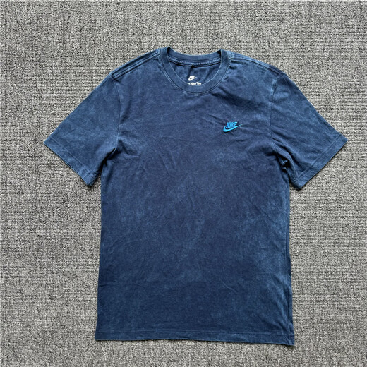 耐克（NIKE）男子夏季运动跑步休闲扎染做旧纯棉短袖T恤 FD1283-410 FD1283-010 M