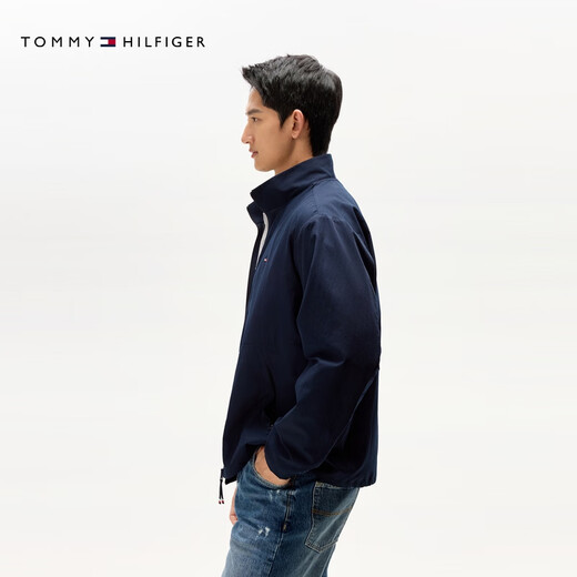 Tommy Hilfiger25 new spring and summer men's trendy outdoor casual commuting stand-up collar sports breathable and cool thin jacket