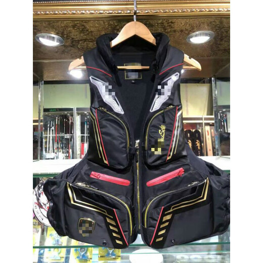 Manon Messiant rock fishing suit life jacket boat rock fishing vest fishing suit winter cold protection sea fishing life saving J19 black