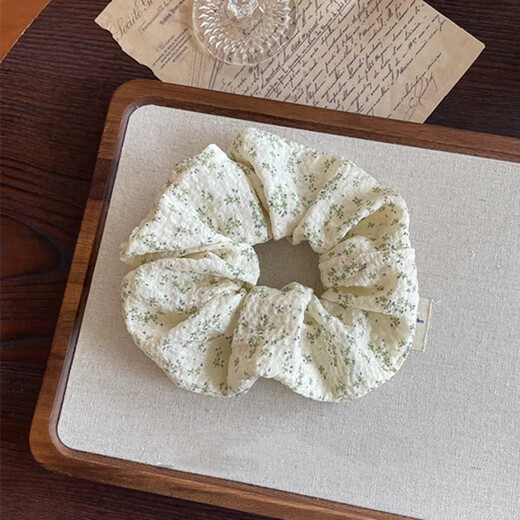 Jiuvia oversized pleated mesh large intestine hair tie women's high-end hair tie 2025 new headwear hair accessories headband JYFQ183 floral large intestine hair tie