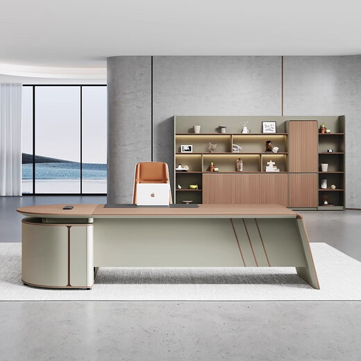 Hanji Tangyu Office Boss Desk Desk Staff Simple Modern Manager Desk Boss Desk Writing Desk Company Desk 2.4 Meter Boss Desk