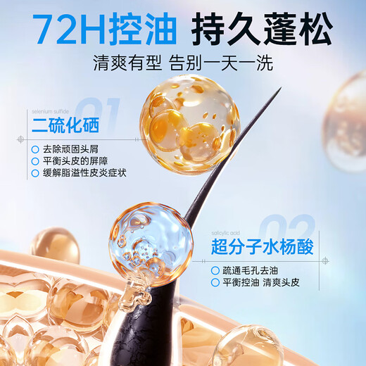 Wits Shampoo for Men's Special Anti-dandruff Anti-Itch Control Oil-Durable Long-lasting Fluffy Shampoo Selenium Disulfide Shampoo 800g
