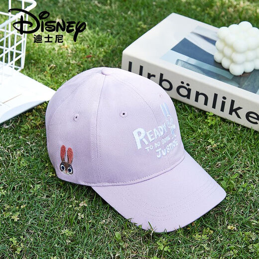 Disney Children's Sun Hat Baseball Hat Female Cartoon Embroidered Strawberry Bear Peaked Hat Fashionable and Comfortable Sun Hat Disney Genuine Strawberry Bear/Comfortable Cotton Head Circumference 54-58cm-Height 12cm