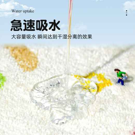 浴室地垫卫生间门口吸水速干卡通脚垫防滑防摔地毯厕所耐脏专用垫 多巴胺哈哈-15664 定制咨询客服不退不换