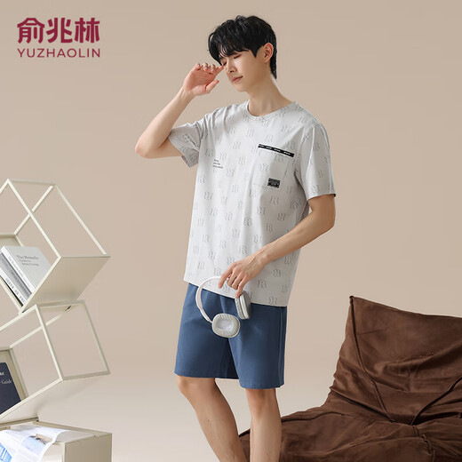 Le nouveau coton d'été de Yu Zhaolin est confortable pour hommes à séchage à séchage rapide à manches à manches à manches courtes décontractées de style 16763 l