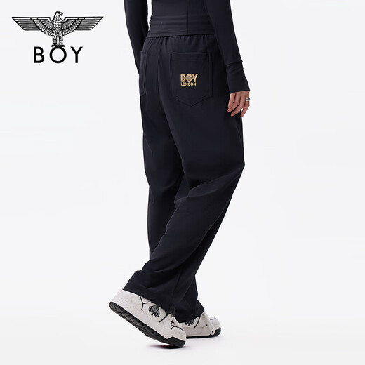 Junge London Spring- und Sommer Männer und Frauen gleiche antibakterielle High Street Black Casual Trendy Brand Strickhose N15902 Schwarz L.