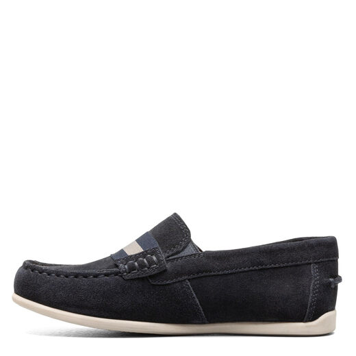 Florsheim Boys' Jasper Jr Loafers - Little and Big Kids, Navy Suede Navy Suede 4.5 Big Kid