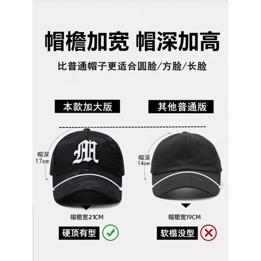 ESSONIO轻奢品牌男士帽子男新款潮流迷彩鸭舌帽户外出游钓鱼宽帽檐棒球帽 浅灰金标【暗纹迷彩 潮流百搭】 均码 可调节 ESSONIO轻奢品牌男士帽子男新款潮流迷彩鸭舌帽户外出游钓鱼宽帽檐棒球帽 浅灰金标【暗纹迷彩 潮流百搭】 均码 可调节