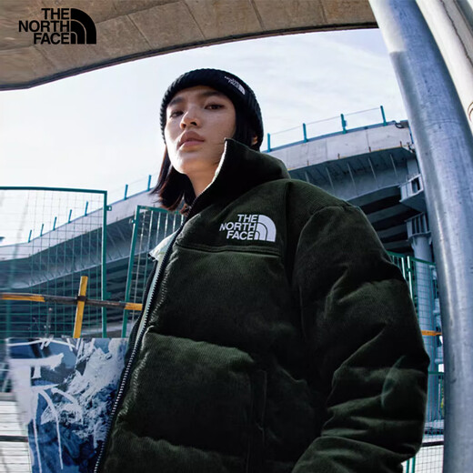 The North Face North Down Jacket Women's 1992 Nuptse Mode doppelseitige Down Jacke 831J Koh/Green XL