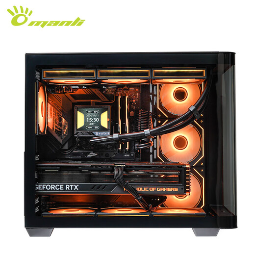 Renaissance RTX5080/5090D Starship flagship graphics card host R9 9950X3D family bucket RTX5070i DIY game host e-sports live broadcast ai desktop assembly computer R9 9950X3D+RTX5080丨Configuration three
