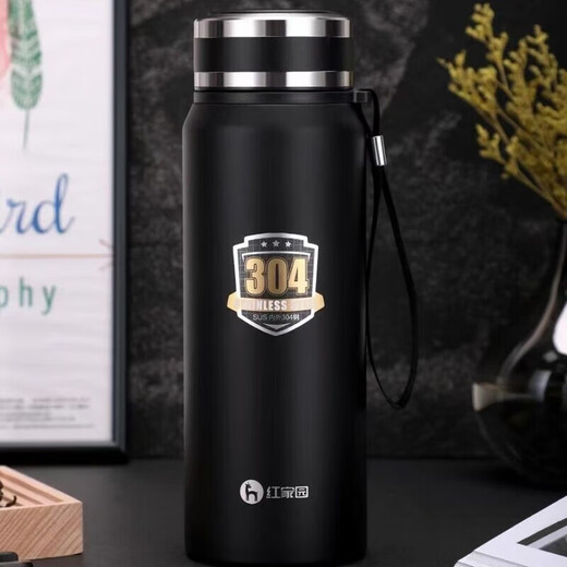 Shang Hakka Hongjia Isolation Cup innerhalb und außerhalb von 304 Großkapazität Vakuum Herren Outdoor Tragbarer Geschäftsfahrzeug Tee-Brewing Cup Specy Blue Color Spot Speedy 800 ml (6187)