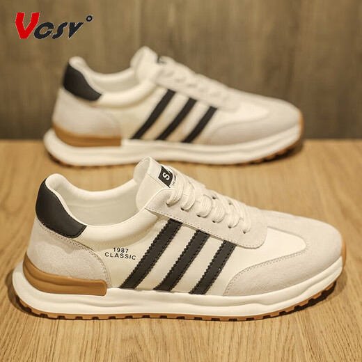 VCSV fashion brand sports shoes men's shoes new summer Forrest Gump shoes men's light luxury casual shoes men's soft sole height-enhancing shoes men's white-light luxury men's shoes 41