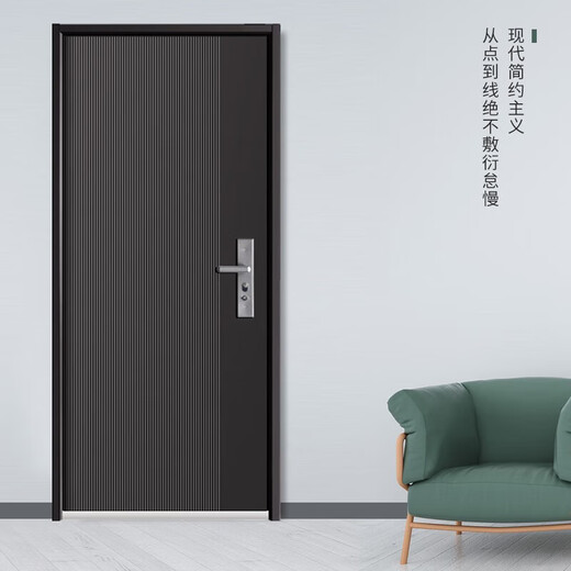 Fujiafu security door entry door steel door rental house door household safety door vent door entrance door single door mother door engineering door free installation 2250*1050 outward opening (package installation) mechanical lock