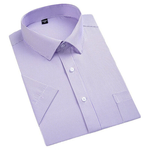 Jinlilai Herren kurzärmeliges Hemd 2025 Sommer mittleren Alters im mittleren Alter lässige vielseitige und atmungsaktive Baumwoll-Professionelle Arbeitshirt DX6623 38