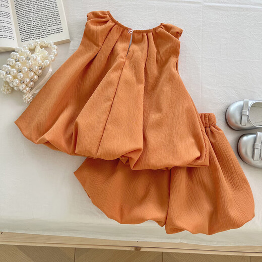 HUALIN FASHION Guangzhou Thirteen-Line Summer Korean Style Girls Bow Sleeveless Dress Sisters 1715217153 17152 Set M 100c
