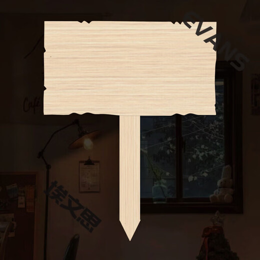 Solid wood blank hanging tags can be handwritten and engraving Small wooden signs Customized carved wooden door signs Billboards Customized other sizes