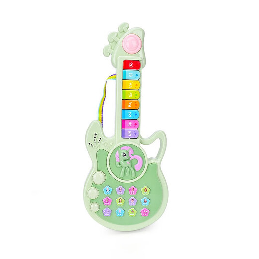 Música para niños Piano Guitar Toys Multifuncional Electrónico Piano 1-3 años 2 bebés y bebés Los instrumentos de violín se pueden reproducir box de pedido por correo de comercio electrónico Xiaoma-Lotus polvo Música de educación temprana