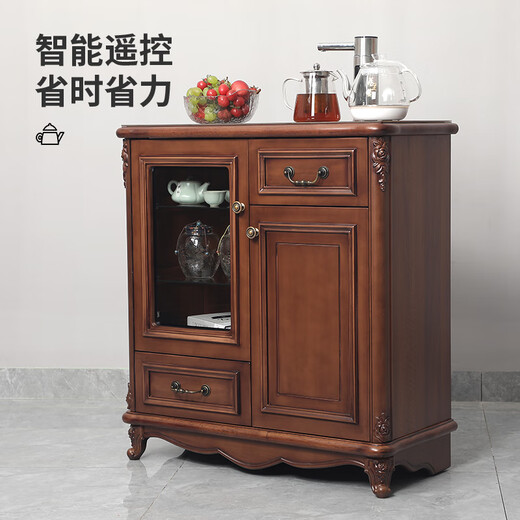 多功能茶吧柜饮水一体酒店水具实木茶吧机家用欧式中式茶水柜智能 笛浪全自动茶吧机9902 温热