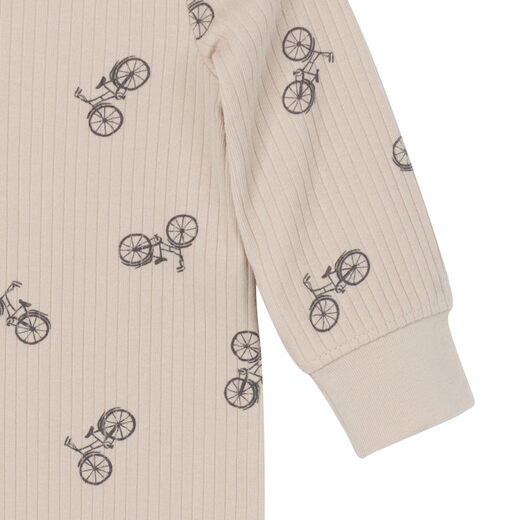 Gerber Baby Boy Henley Jumpsuit, Bicycle, 12 months Bicycle 12 months